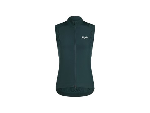 Vest Rapha 25 Core Gilet Women Medium Forest Green/White