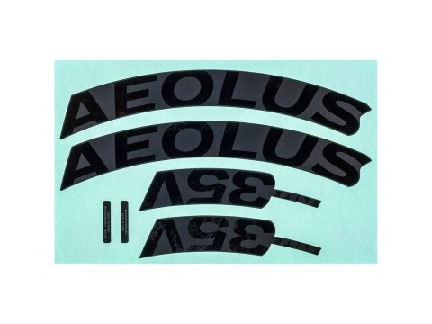 Decal Bontrager Aeolus Elite 35V Disc Black Front/Rear