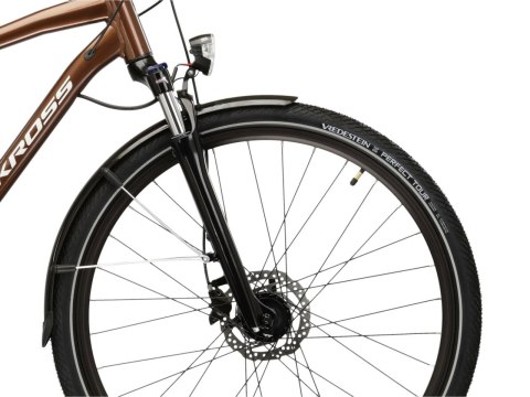 Kross Trans 5.0 Męski Brązowy Srebrny Połysk 2026 (L)