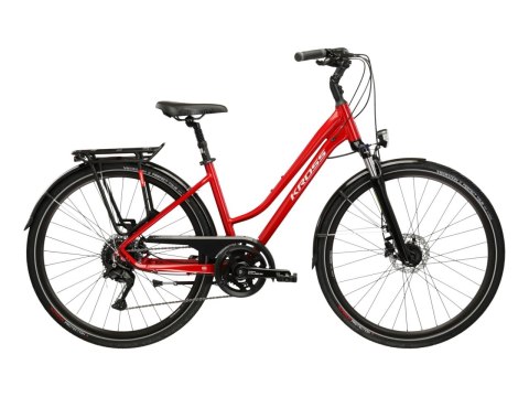 Kross Trans 5.0 Damski Czerwony Srebrny Połysk 2026 (L)