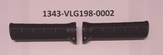 Chwyty VLG1986 (M) VEXK BLACK L/R:130MM CLOSE WITH LOCK ON ALLOY BLACK W/O LOGO W/O END PLUG
