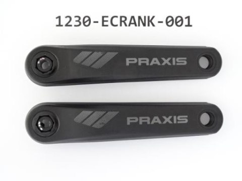 Mechanizm korbowy E- CRANK ARM 160MM W/DARK-GREY LOGO, 2D FORGE AL6000 W/BOLTS