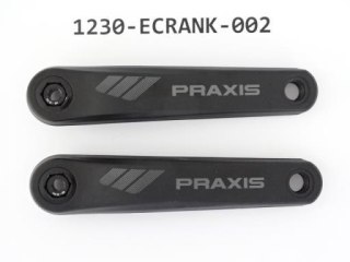 Mechanizm korbowy E- CRANK ARM 165MM W/DARK-GREY LOGO, 2D FORGE AL6000 W/BOLTS