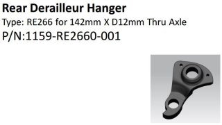 Hak przerzutki tylnej HAK05 A7005-T6 Black HANGER For 12 mm Drum(GCK:1159-HAK05X-004 )