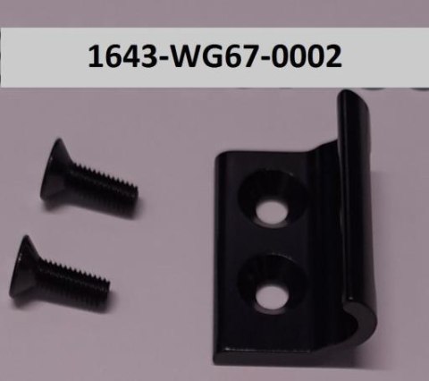 Przelotka linki/hak przerz. przedniej WG67 Alloy Anodize Gloss blk 53T W/Bolt