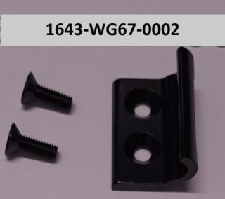 Przelotka linki/hak przerz. przedniej WG6700 Alloy Anodize Gloss blk W/Bolt