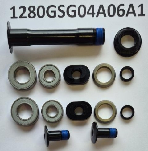 Elementy zawieszenia GSG04A/04B TRANCE X R.FRAME PIVOT JY001(M. BLK)(11+13)