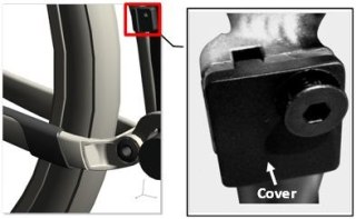Osłonka przeciwkurzowa FD Direct Mount Cover JY001C/BLK(M) w/AL 7075 JY001C M6 Bolt