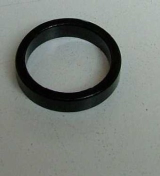 Podkładka sterów Ø36xØ28.7x7mm AL ANO BLK(JY001C)
