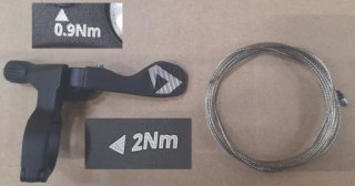 Sztyca CONTACT SWITCH AT 1X LEVER W/CLAMP W/BOLT W/BRACKET BLK W/STS-PS 1.1MM 2500MM CABLE
