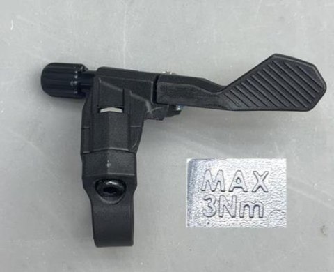 Sztyca CONTACT SWITCH CORE LEVER PLASTIC GLOSS BLACK WITH BOLTWITH BRACKET WO/CABLE