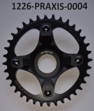 Tarcza mechanizmu PRAXIS SPIDER PW-X3 BCD104 CL:55 BLK W/PRAXIS CHAIN RING 36T 10-12S STEEL BLK