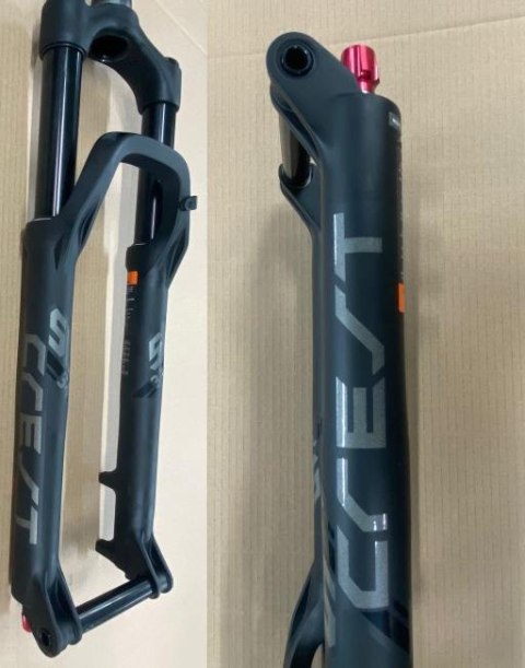 Widelec serw. Aluminiowy CREST SL 34-BOOST RCL 29" 1.125-1.5X245.5 AL T140MM PM180 00D C/F:YS727 MATT,W/15X110MM, TA AXLE, W/DEC