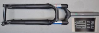 Widelec serw. Aluminiowy SXC3 32 MEDIUM SPRING W/LOCKOUT 29"28.6X40X245MM T100MM PM180 00D BLK(M)