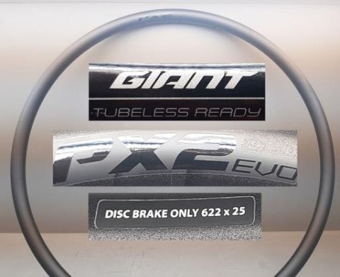 Obręcz aluminiowa GE25 DISC(PX2 EVO Disc) 29X24H F/V B.BLK