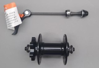 Piasta przednia M24-F28 14Gx28H 100/Ø5mm 6-Blt Disc AL BLK W/BLK QR HQA11 L=115MM