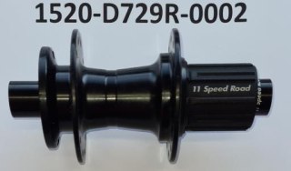 Piasta tylna D729R 24H 142/Ø12mm 11-Spd BLK 6-Bolt WO/QR