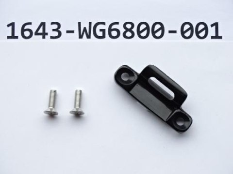 Przelotka linki/hak przerz. przedniej WG68 A7075-T6 ANO BLK W/2 PCS M5X0.8X15L STL BOLT