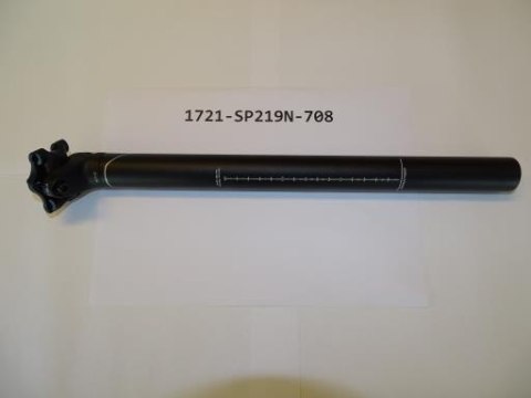 Sztyca SP-219N 30.9x375mm AL B.BLK W/O LOGO w/SCALE