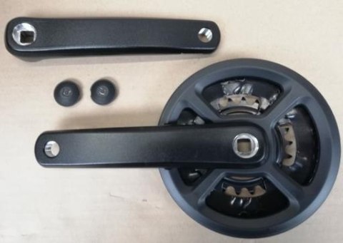 Tarcza mechanizmu TM-CY01,22x36T(7S/8S)*170mm,STEEL CHAIN RING IN BED, ALLOY CRANK BLK,PLASTIC CHAINGUARD IN BLACK,W