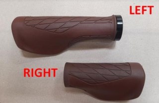 Chwyty VLG1859 2D3 GEL VEXK BROWN L:136 R:95 CLOSE W/LOCK ON WO/LOGO