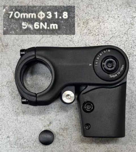 Wspornik kierownicy TDS-684-G-8FOV 28.6X70(31.8) H:41 90D BLK WO/LOGO W/TOP COVER