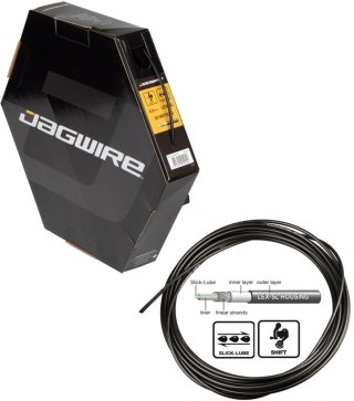 Pancerz przerzutki 4mm JAGWIRE LEX-SL BOX 50m BK