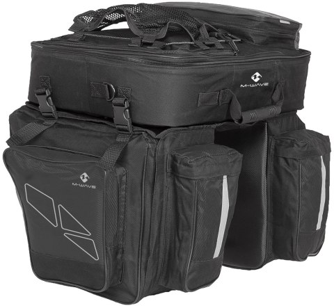 Sakwa na bagażnik M-WAVE Amsterdam Triple 62L